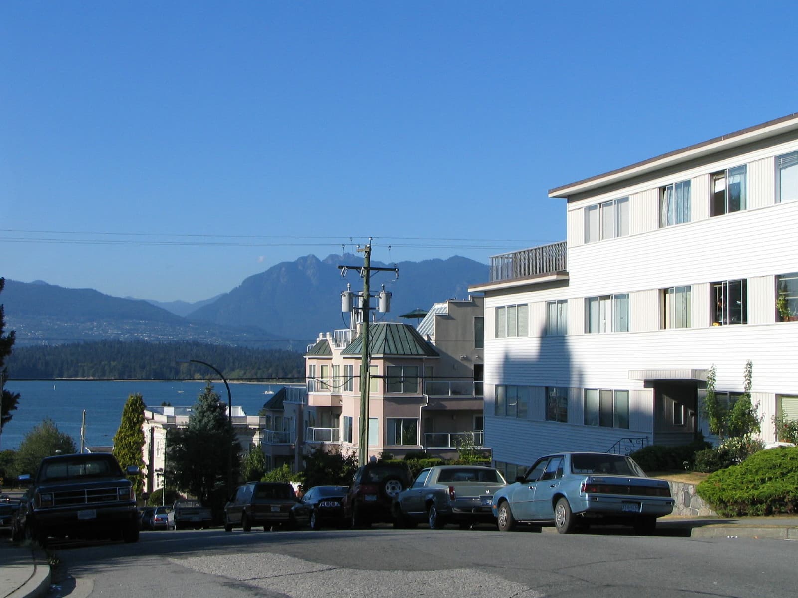 A residential street in Kitsilano, Vancouver — one of the most popular family neighbourhoods for daycare access.